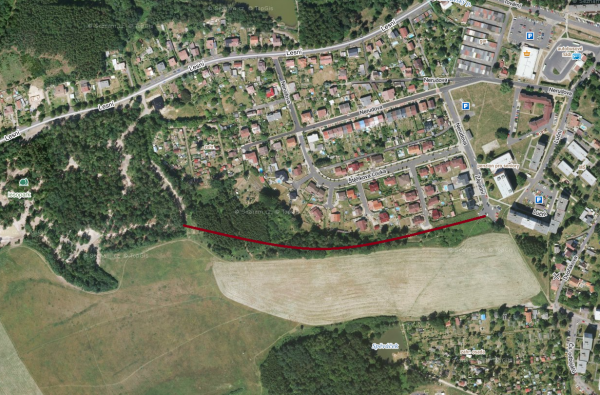 Připojení Lesoparku úvozovou cestou